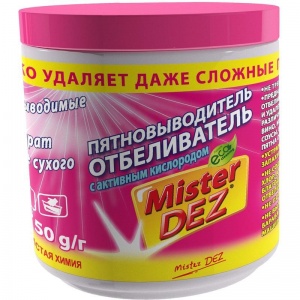 Отбеливатель-пятновыводитель Mister Dez Eco-Cleaning, порошок, 750г, 12 уп.