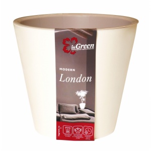 Горшок для цветов InGreen London сливочный, 5л